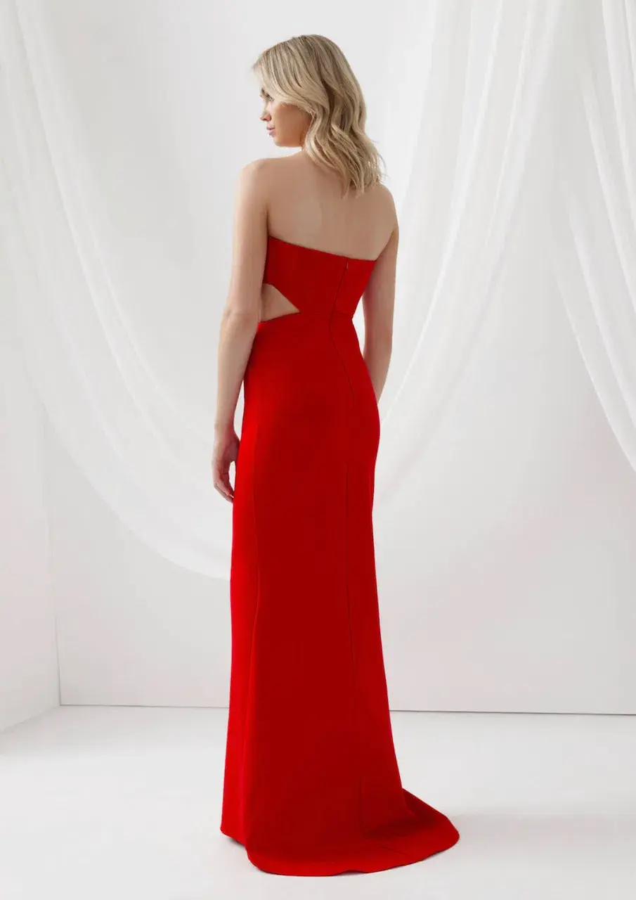 Lexi Serafina Gown Red Size 10 - Image 3