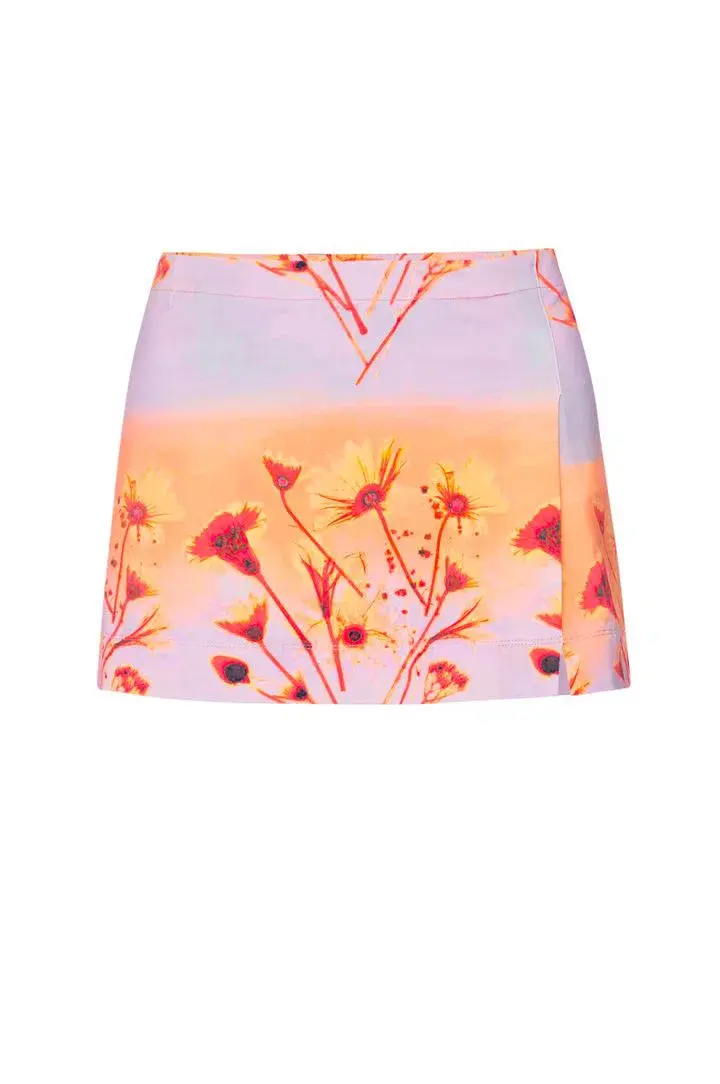 Miaou Venus Corset and Micro Mini Skirt Sunrise Set Printed Size AU 8  - Image 4