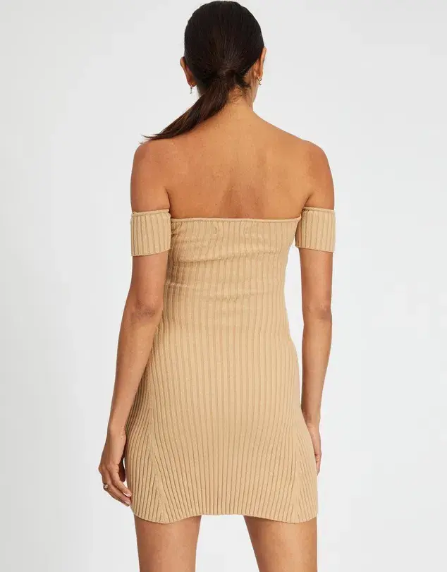 Anna Quan Candice Mini Dress Chai Brown Size 6 - Image 3