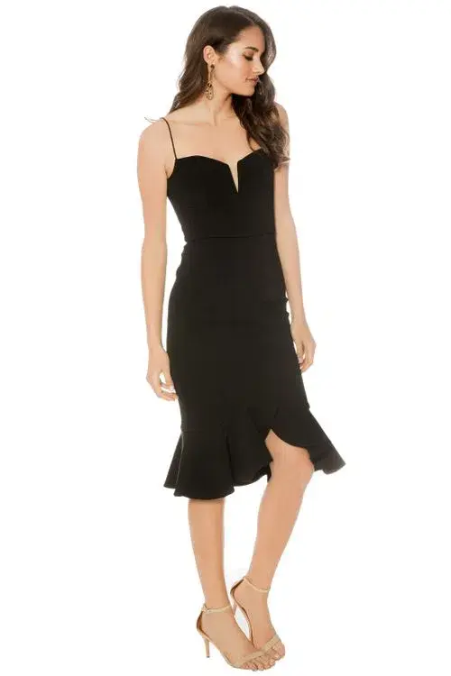 Nicholas the Label Bandage Flip Hem Bra Dress Black Size 6 for rent on The Volte - main image
