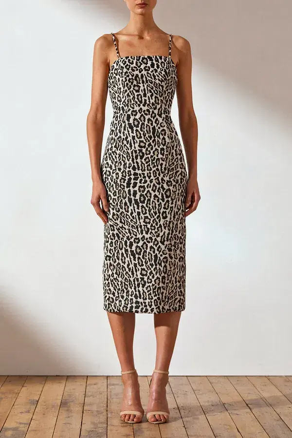 Shona Joy Leopard Dress Print Size 8 - Image 1