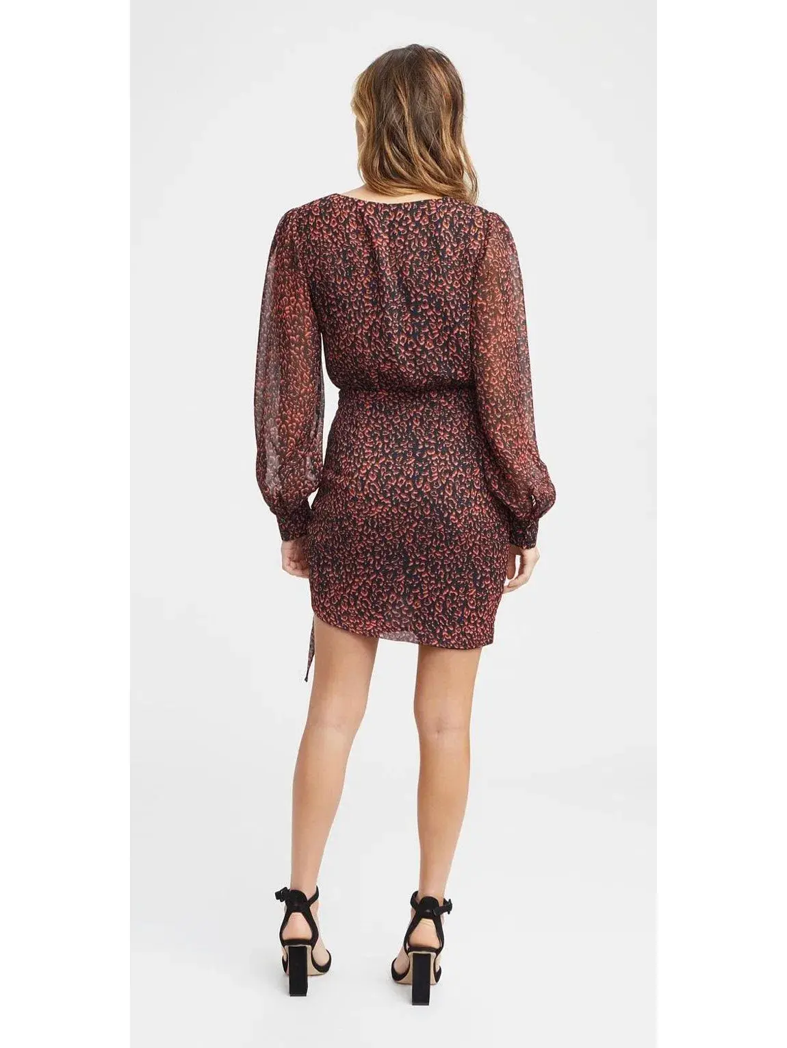 Kookai Africana Mini Dress Animal Print Size 6 - Image 3
