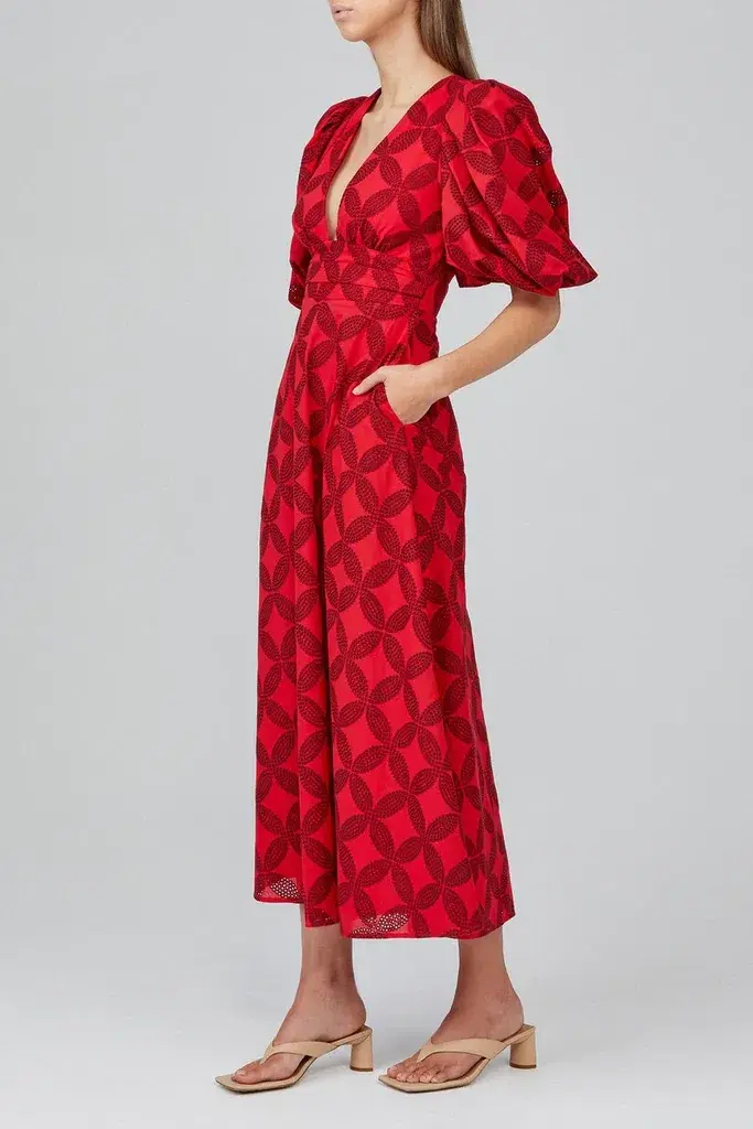 Acler Hamilton Dress Red Size 14 - Image 2