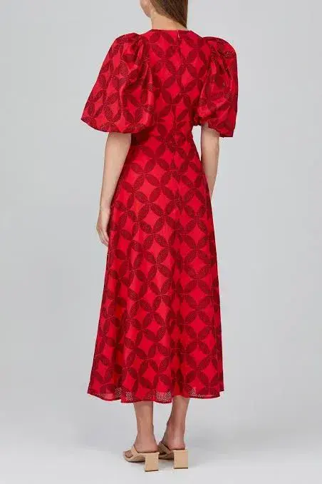 Acler Hamilton Dress Red Size 14 - Image 3