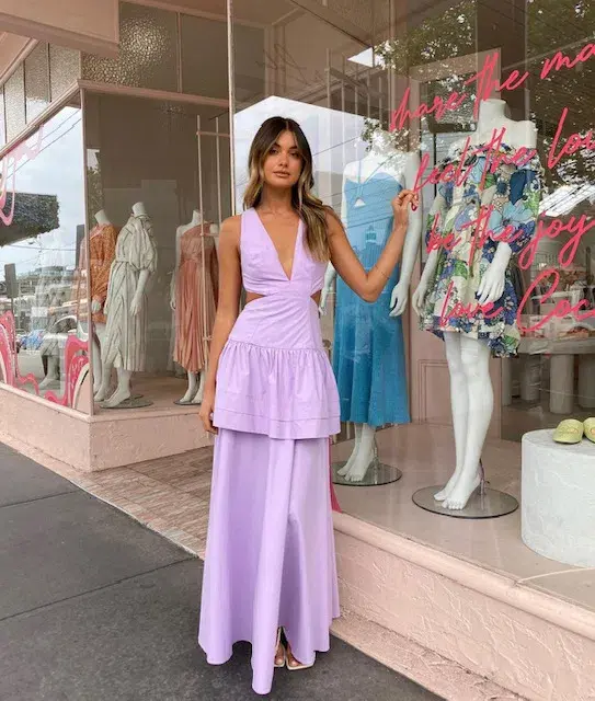 Manning Cartell Sweet Escape Maxi Dress Lilac Size 10 - Image 4