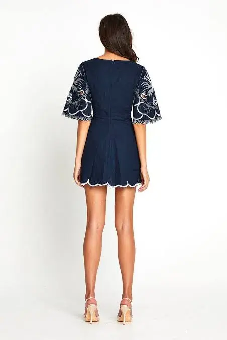 Alice McCall Dissolving Hearts Mini Dress Navy Size 10 - Image 2