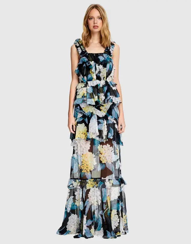 Alice McCall Wild Gown Floral Print Size 10 - Image 1