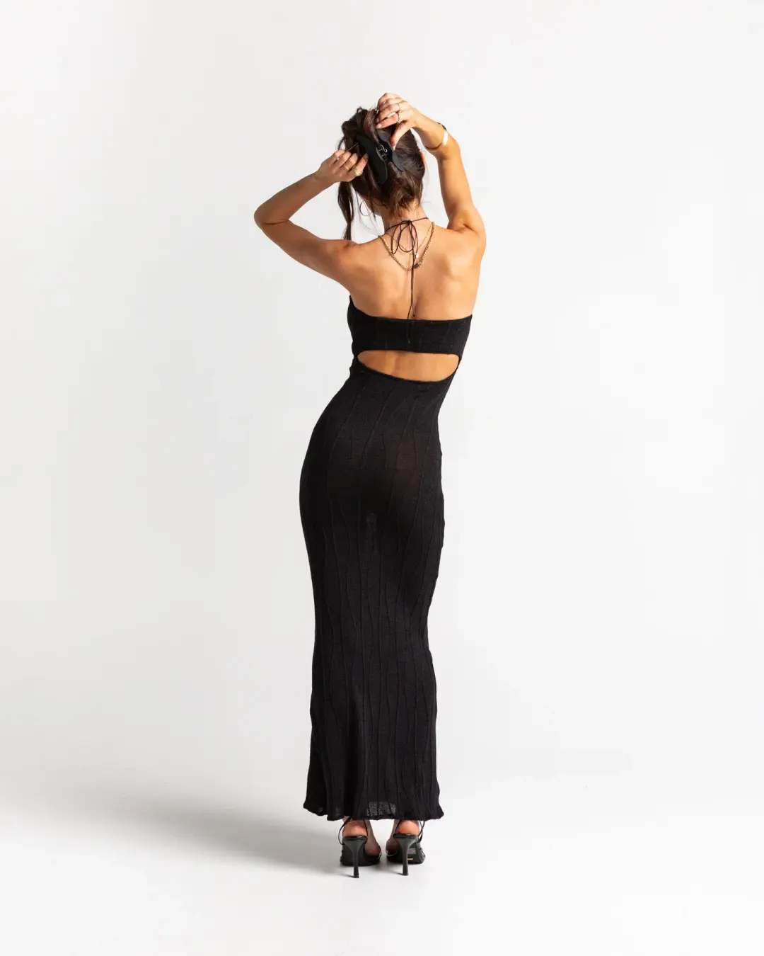 Arcina Ori Cindy Dress Black Size 6 for rent on The Volte - main image