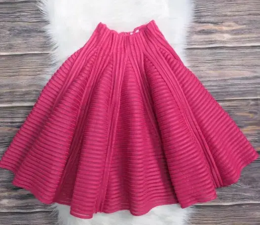 Maje Julien Neoprene Skirt Pink Size 10 - Image 2