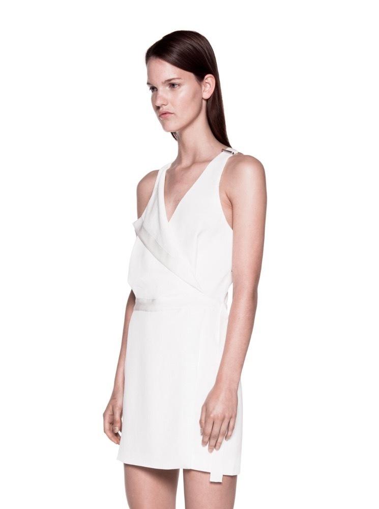 Dion Lee Whitewash Utility Mini Dress - Image 1