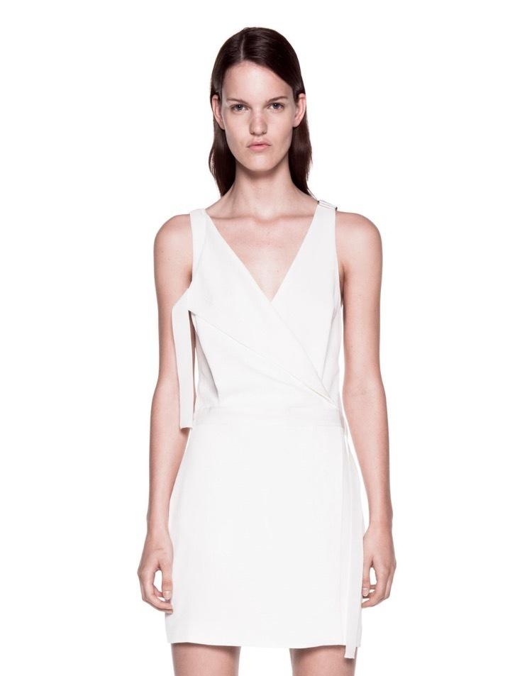 Dion Lee Whitewash Utility Mini Dress - Image 2