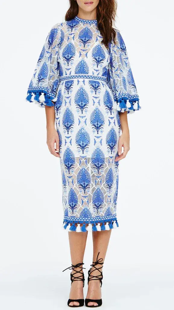 Alice McCall Memphis Palm Burnout Dress Print Size 8 - Image 1