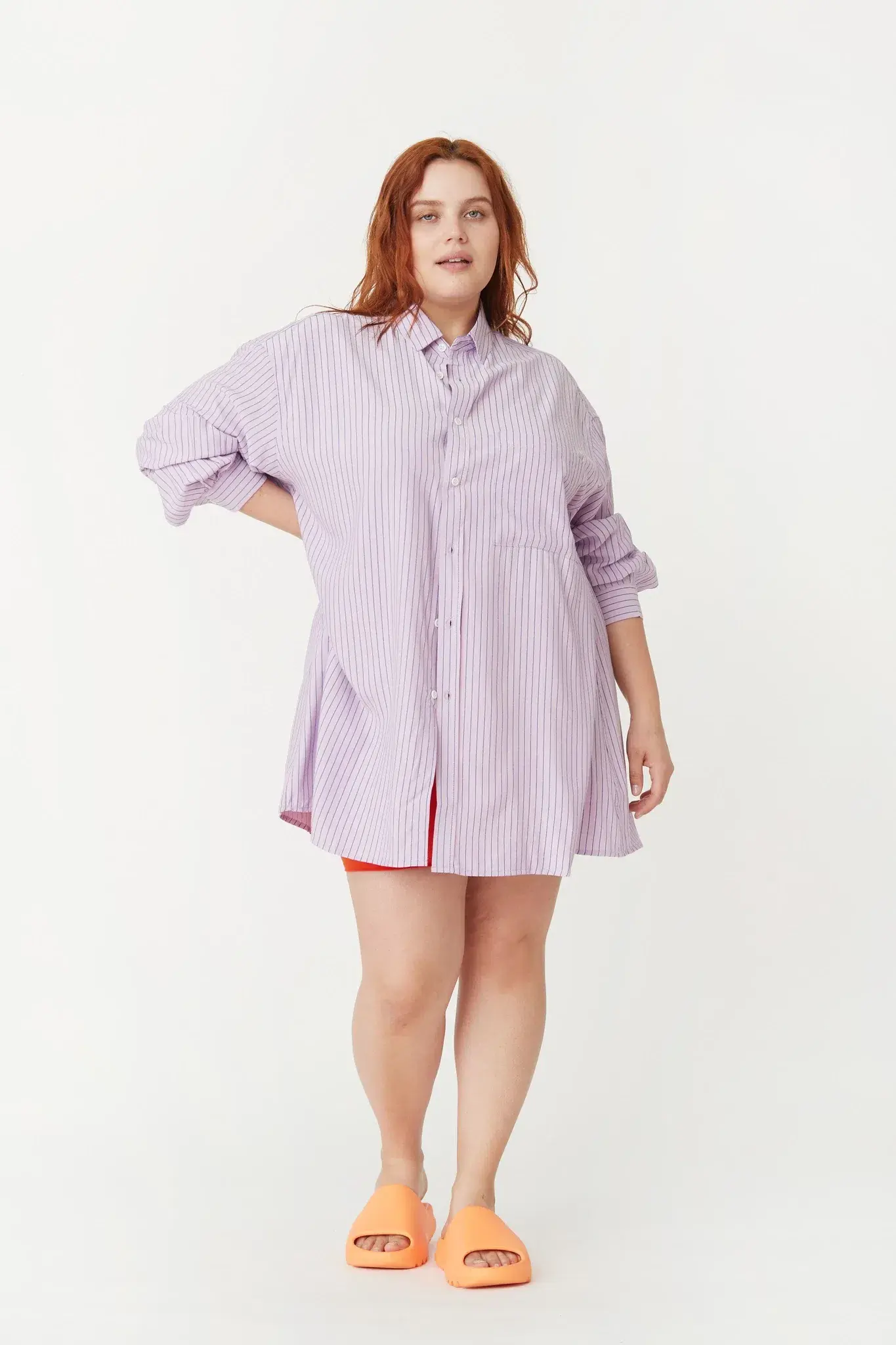Blanca Benson Shirt in Lilac Purple One Size - Image 3
