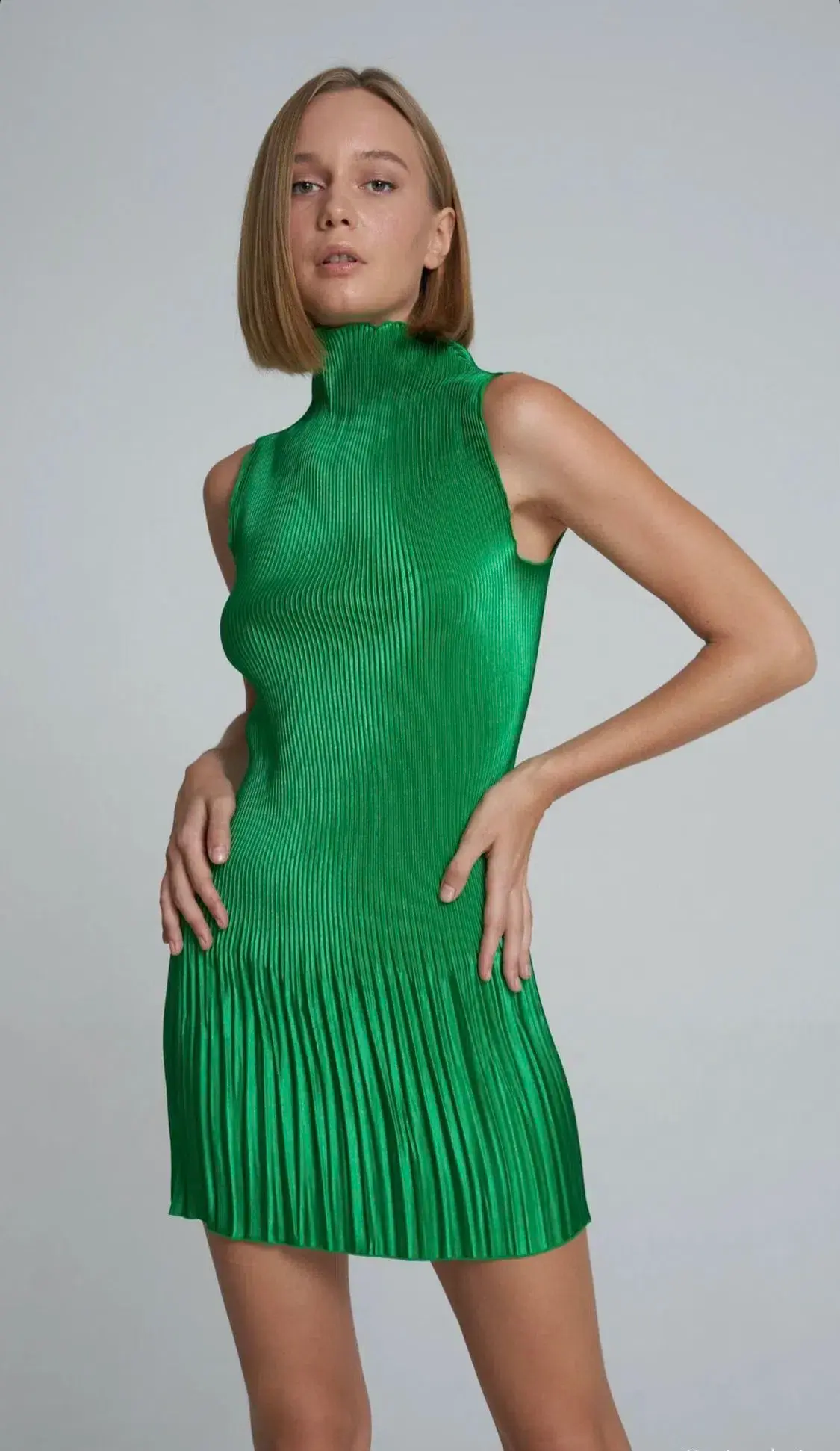 Lidee Soiree Moss Mini Dress Green Size 8 - Image 2