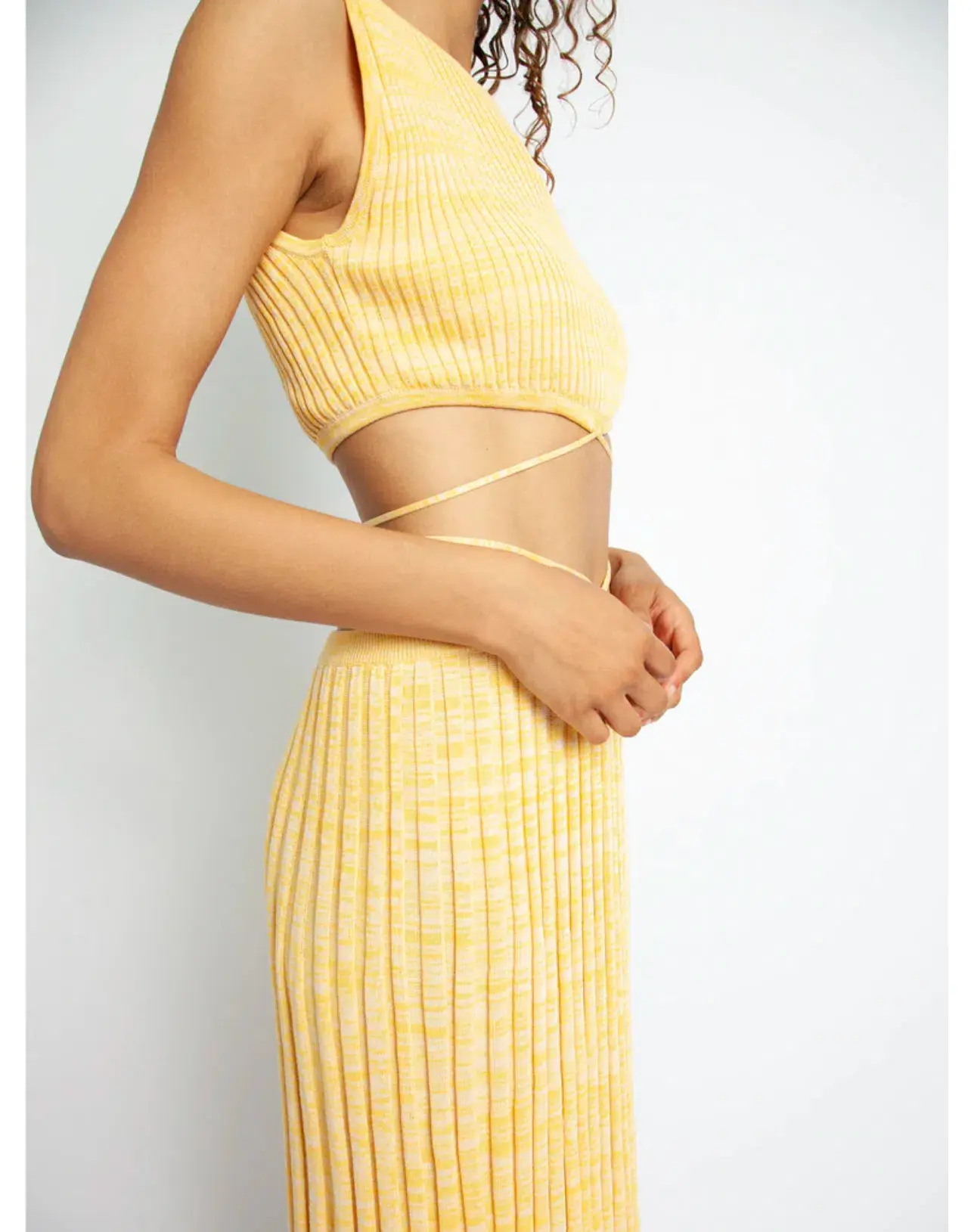 Christopher Esber Colada Yellow Knit Set Size XXS - Image 4
