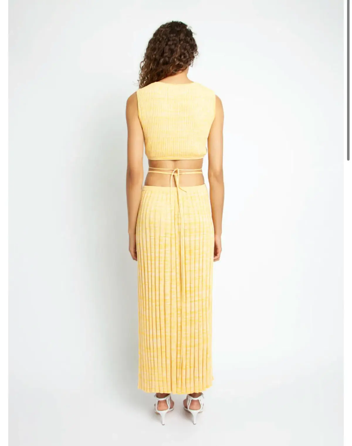 Christopher Esber Colada Yellow Knit Set Size XXS - Image 2