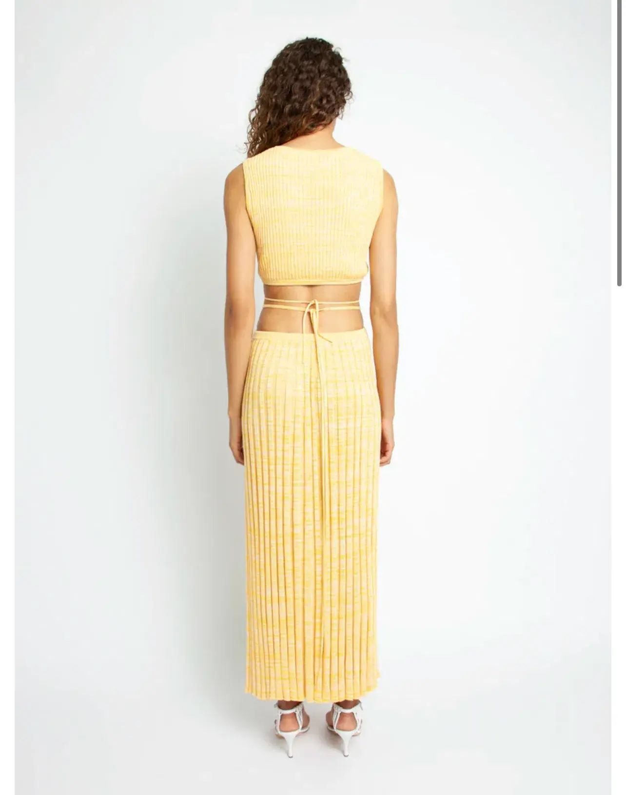Christopher Esber Colada Yellow Knit Set Size XXS - Image 2