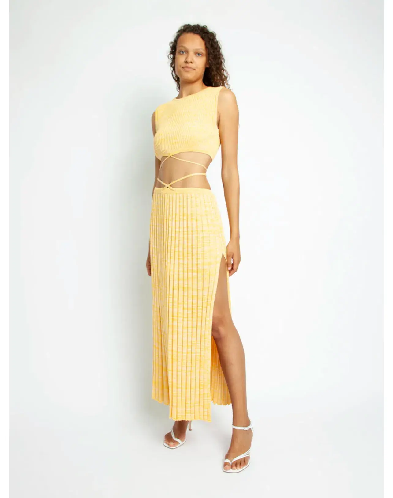 Christopher Esber Colada Yellow Knit Set Size XXS - Image 1