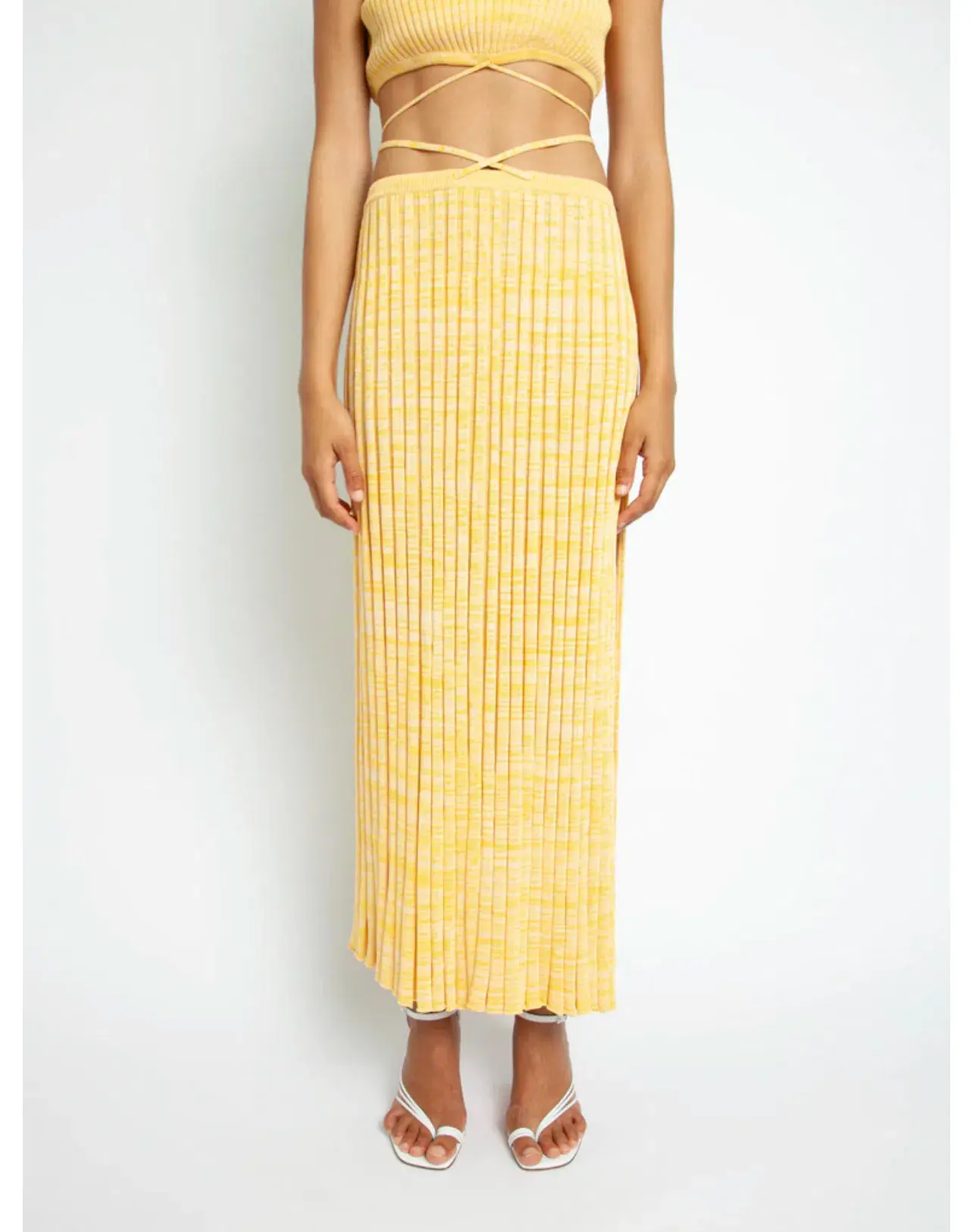 Christopher Esber Colada Yellow Knit Set Size XXS - Image 5