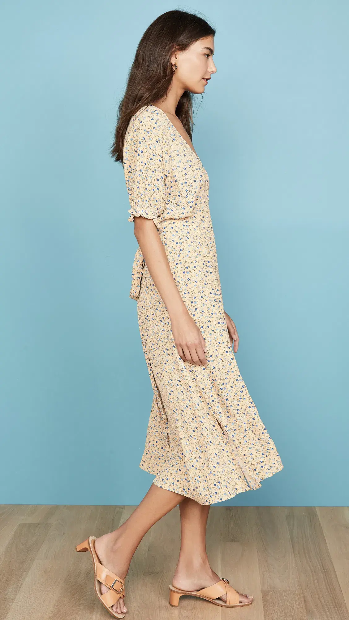 Faithfull the Brand Farrah Midi Dress Print Size 10 - Image 2