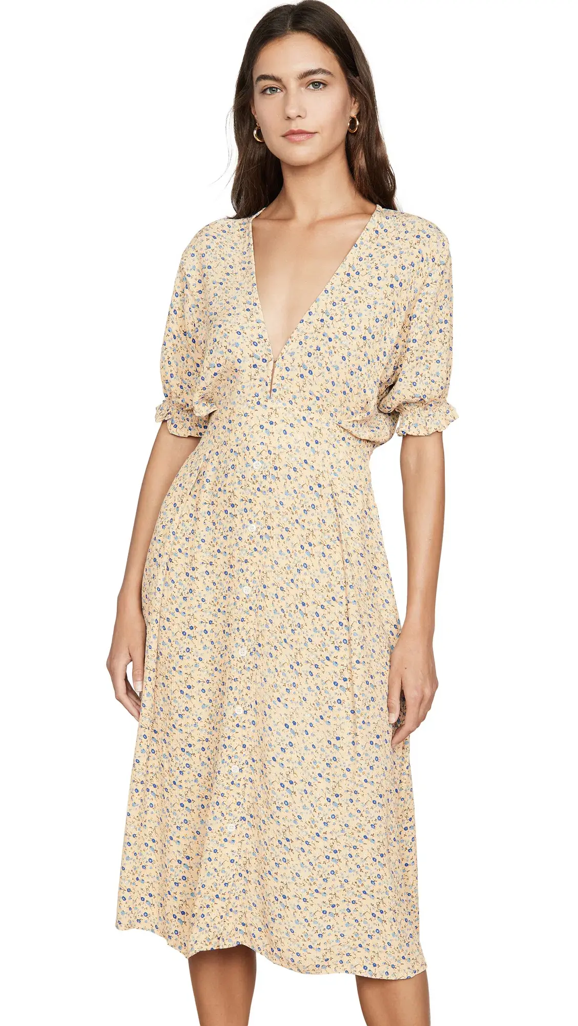Faithfull the Brand Farrah Midi Dress Print Size 10 - Image 6