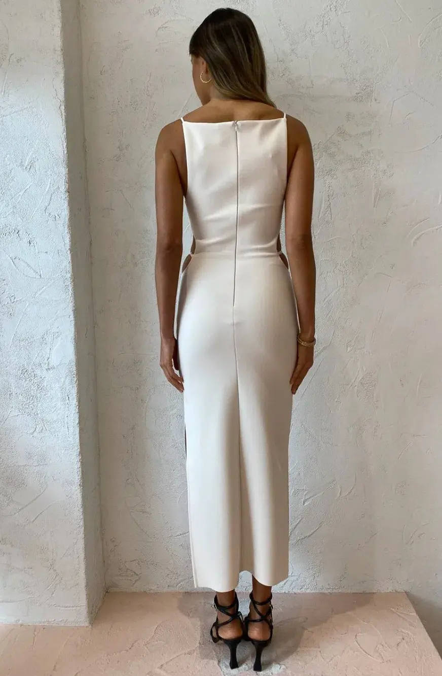 Bec & Bridge Cammi Cut Out Dress White Size 12  for rent on The Volte - main image