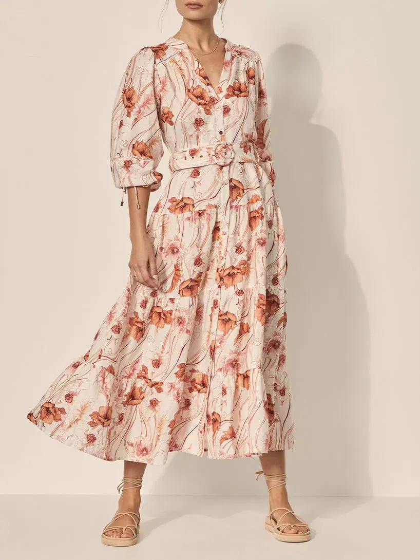 Kivari Penny Maxi Dress Print Size 12 for rent on The Volte - main image