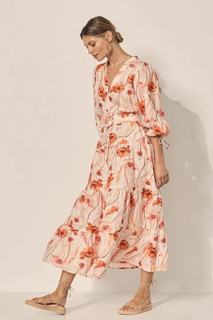 Kivari Penny Maxi Dress Print Size 12 for rent on The Volte - main image