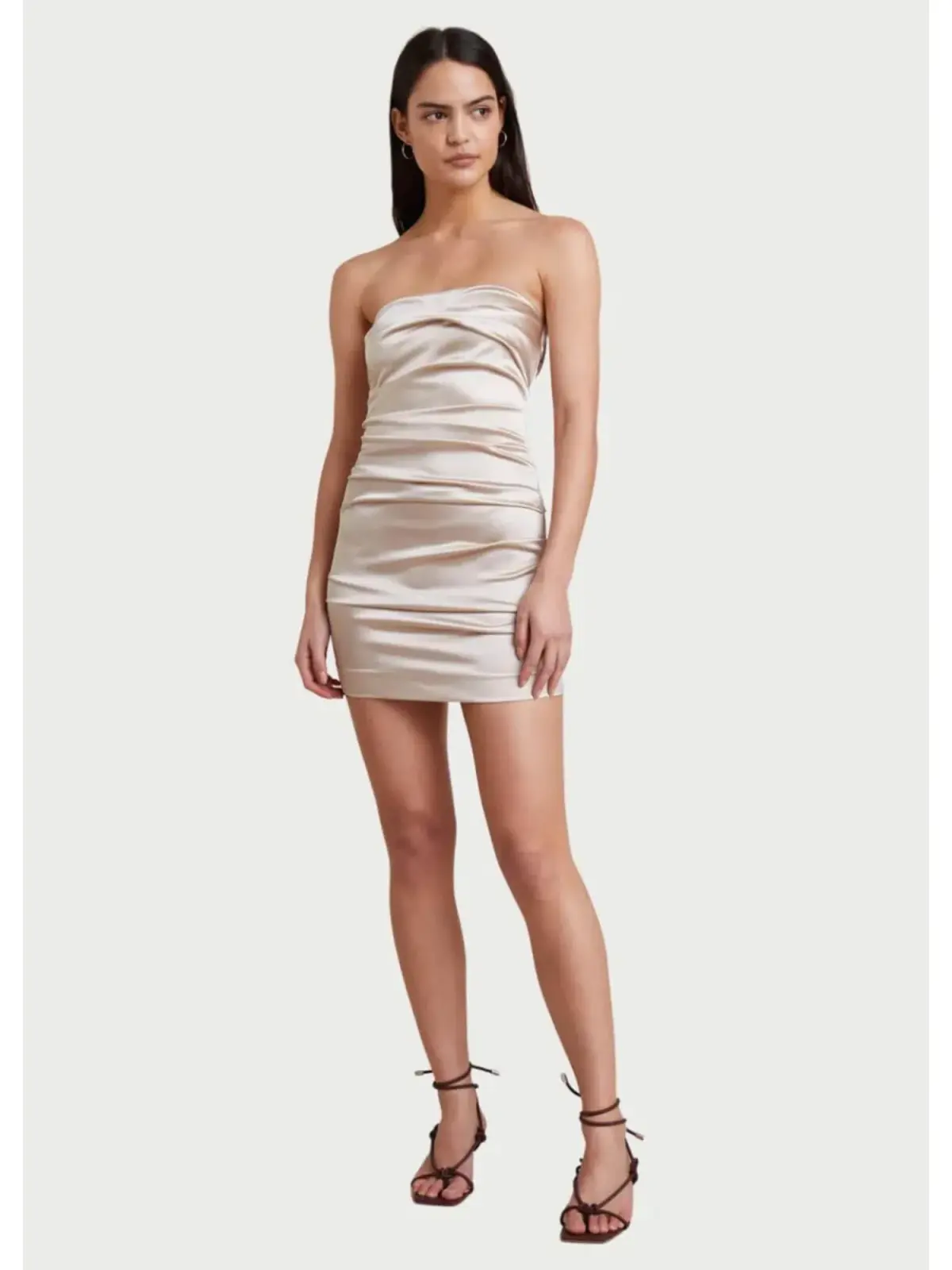 Bec and Bridge Heather Mini Dress  in Champagne Size AU 6 - Image 1