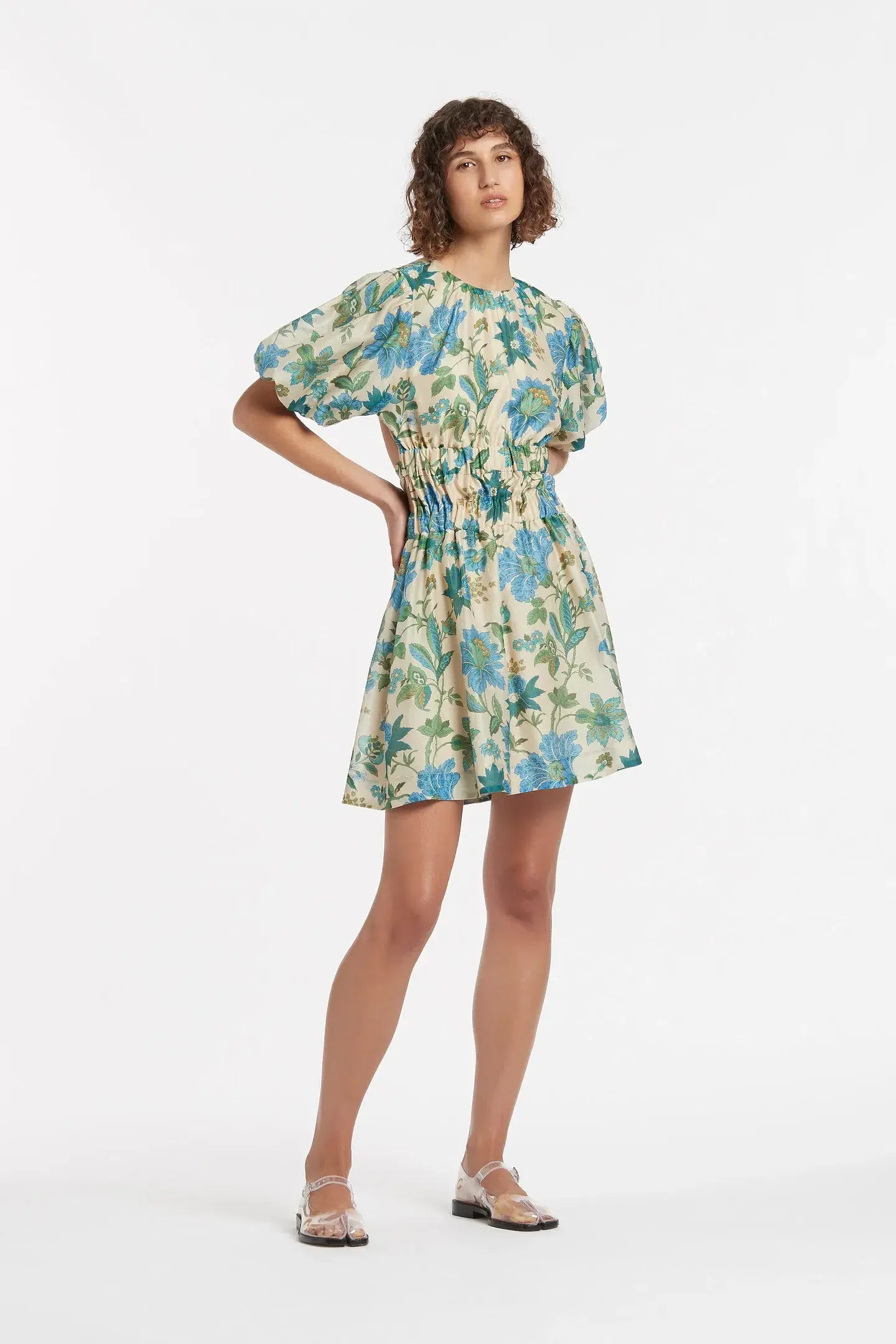 Sir the Label Celia Open Back Mini Dress Marguerite Print Size 6 - Image 1