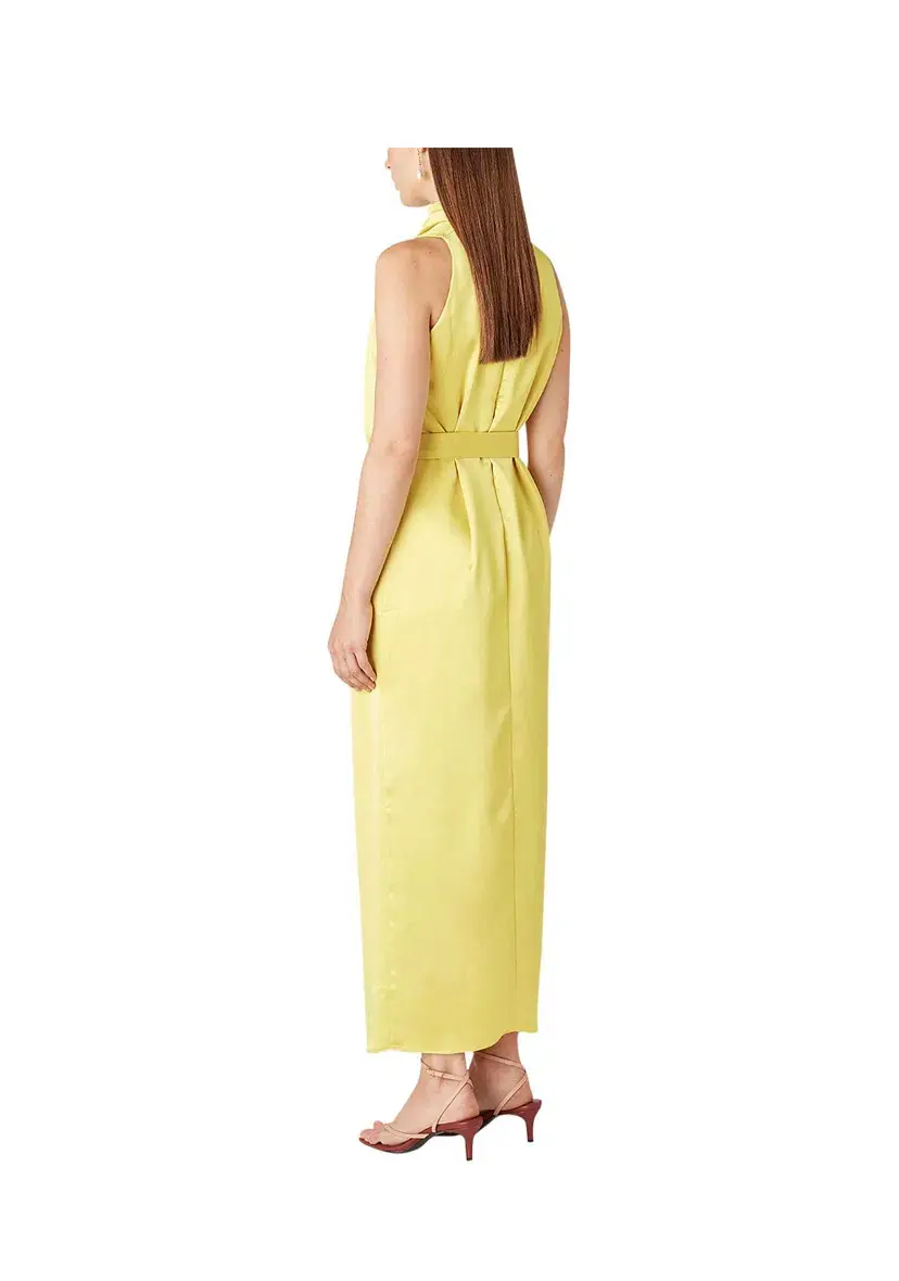 Camilla and Marc Phoebe Drape Dress Yellow Size 10 - Image 3