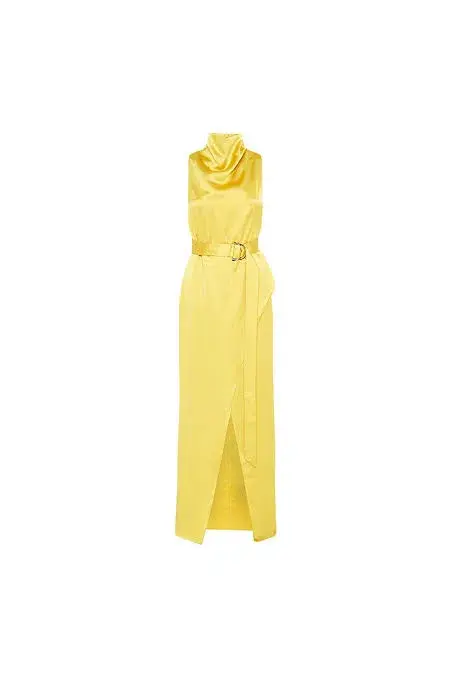 Camilla and Marc Phoebe Drape Dress Yellow Size 10 - Image 6