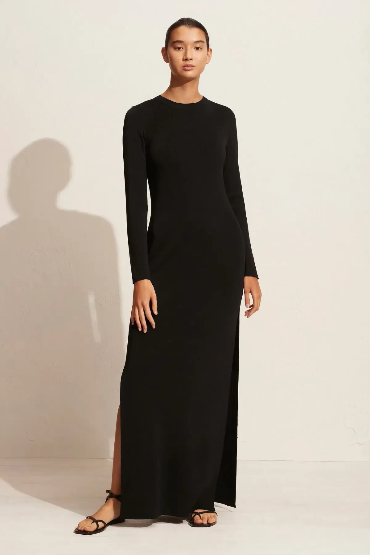 Matteau Long Sleeve Knit Dress Black Size 16  - Image 1
