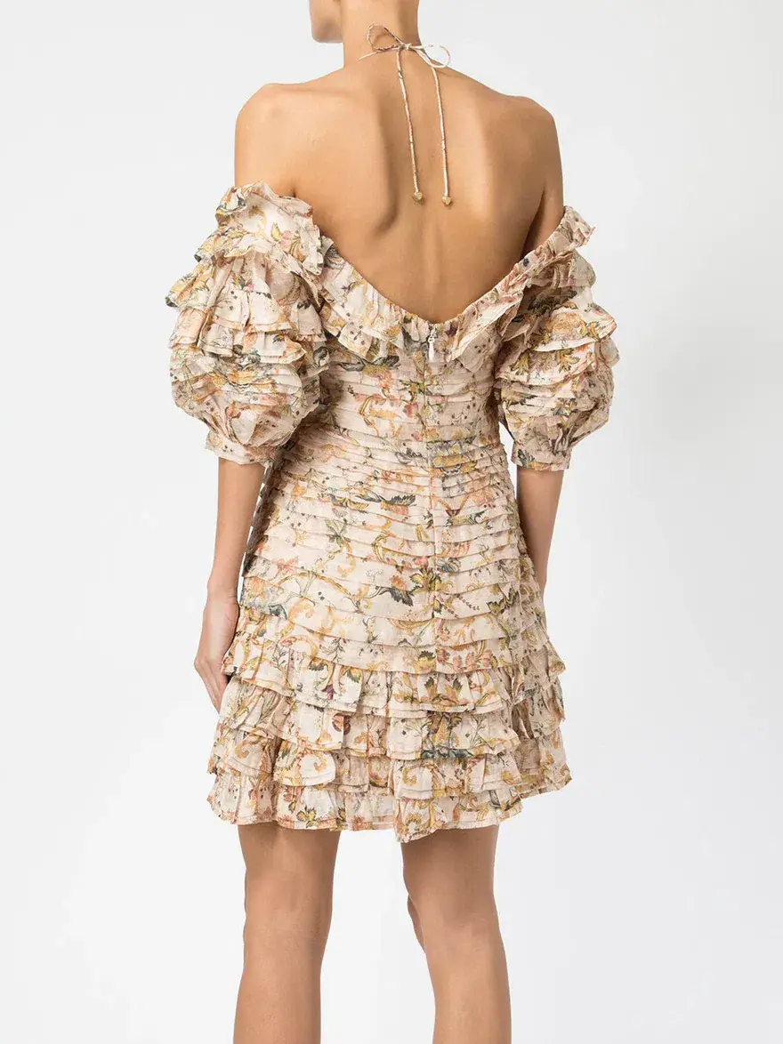 Zimmermann Painted Hearts Fold Dress Print Size 0 - Image 2