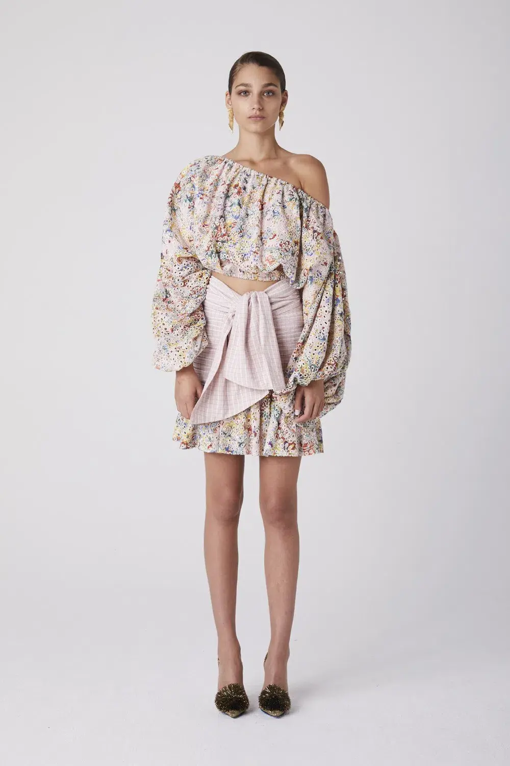 Atoir You Remind Me Crop & Unknown For Me Skirt Set Print Size 6 for rent on The Volte - main image