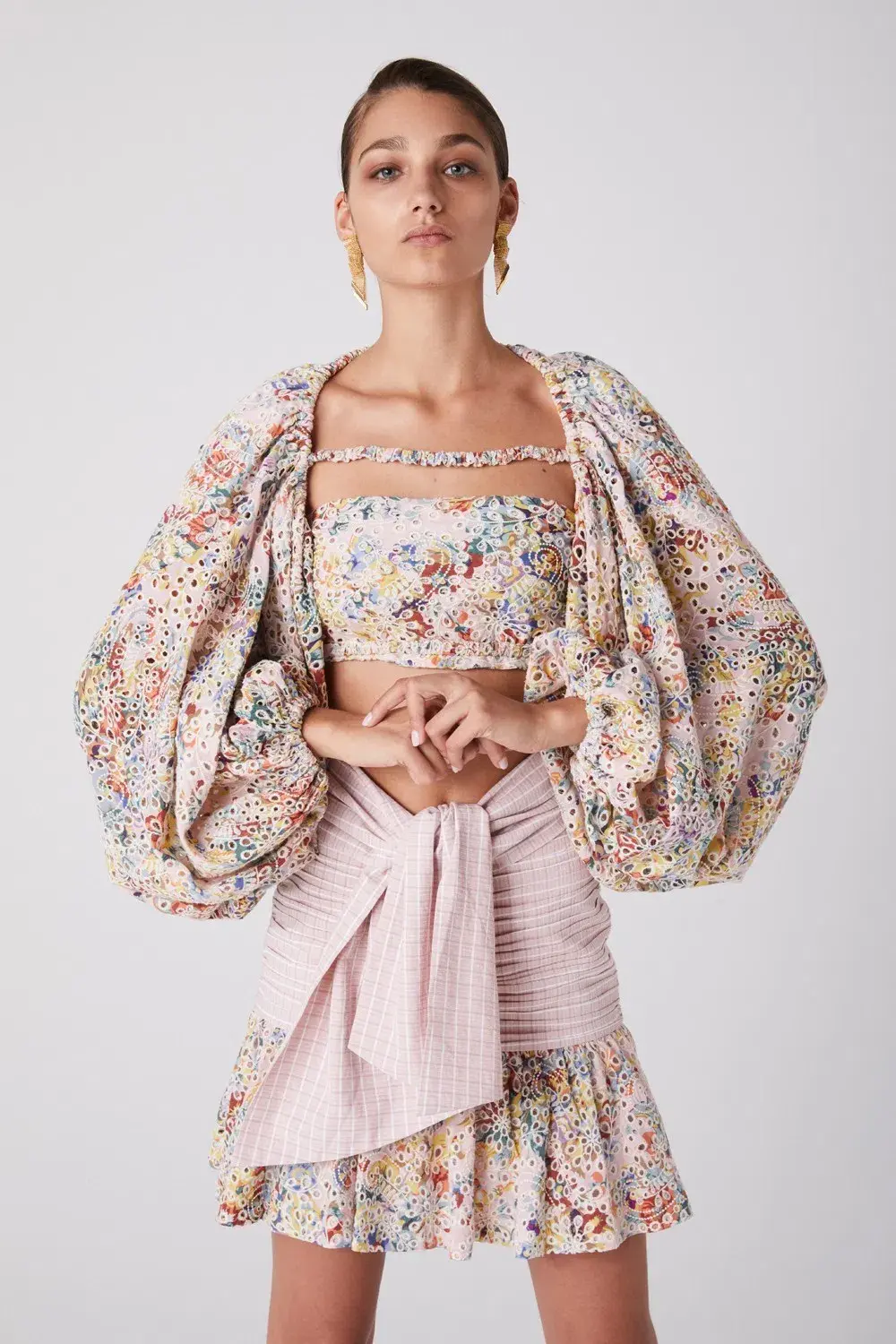 Atoir You Remind Me Crop & Unknown For Me Skirt Set Print Size 6 for rent on The Volte - main image