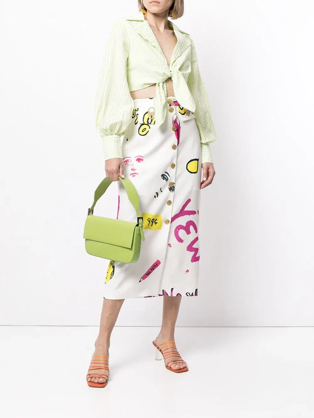 Alice McCall Her Story Top Green Size 8 - Image 1