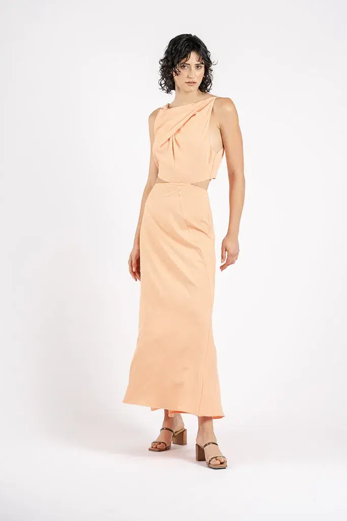 One Fell Swoop Bijoux Maxi in Melon Orange Size 8 - Image 4