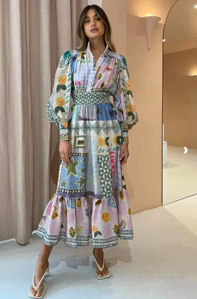Alemais Emma Gale Shirtdress Print Size 14 - Image 4