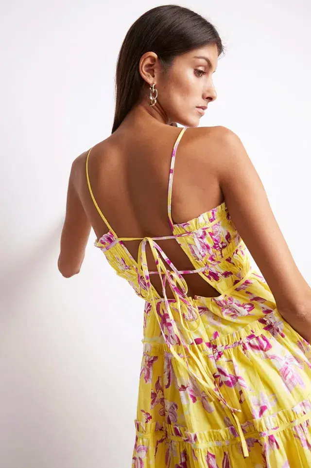 Aje Wildflower Mini Dress Floral Size 4 - Image 3