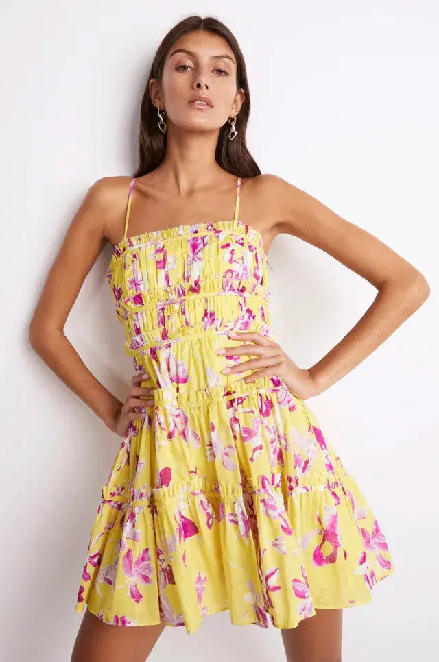 Aje Wildflower Mini Dress Floral Size 4 - Image 2