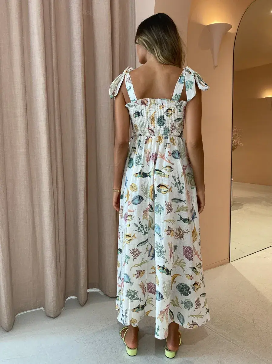 Alemais Wanda Midi Sundress Print Size 10  - Image 4