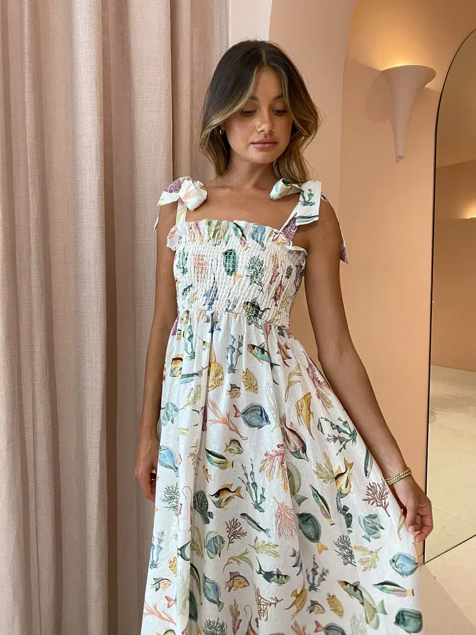 Alemais Wanda Midi Sundress Print Size 10  - Image 3
