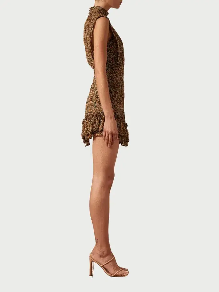 Shona Joy Paloma Sleeveless Mini Dress Print Size 8 - Image 2
