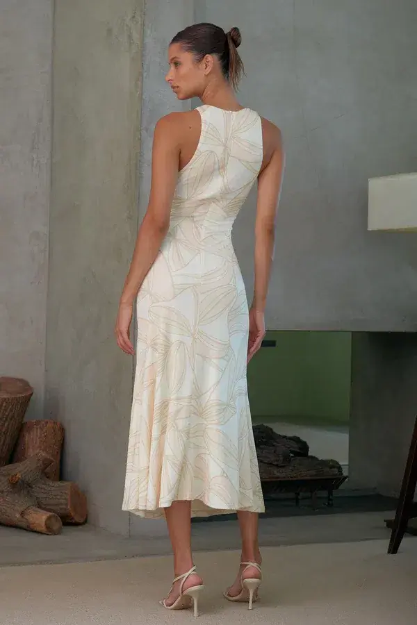 MISHA Thalia Midi Dress Print Size 12/L - Image 2