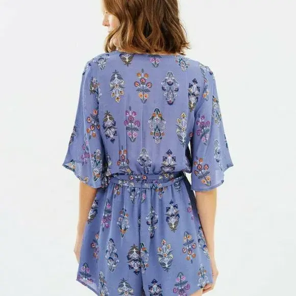 Tigerlily Floral Playsuit Print Size 6  - Image 2