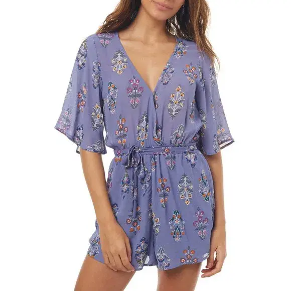 Tigerlily Floral Playsuit Print Size 6  - Image 3
