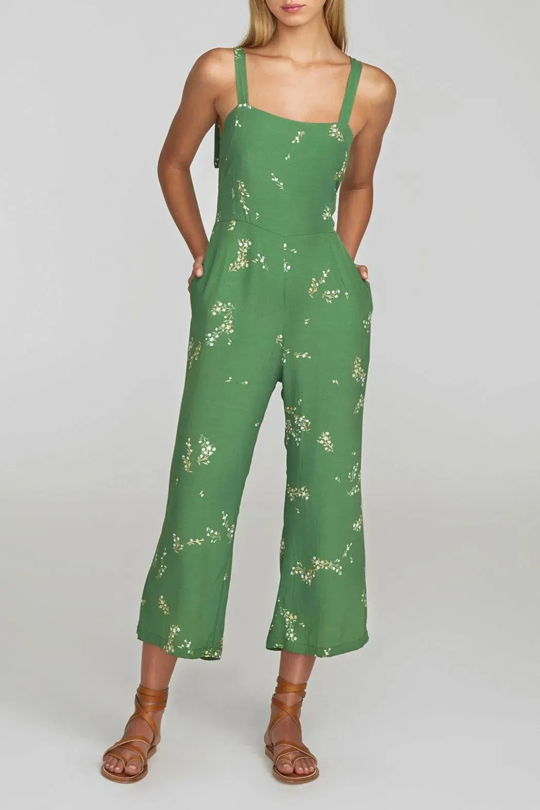Faithfull the Brand Elsa Jumpsuit Green Size 12 - Image 1