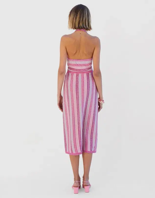 Suboo Beck Halter Cut Out Dress Pink Size XS - Image 3