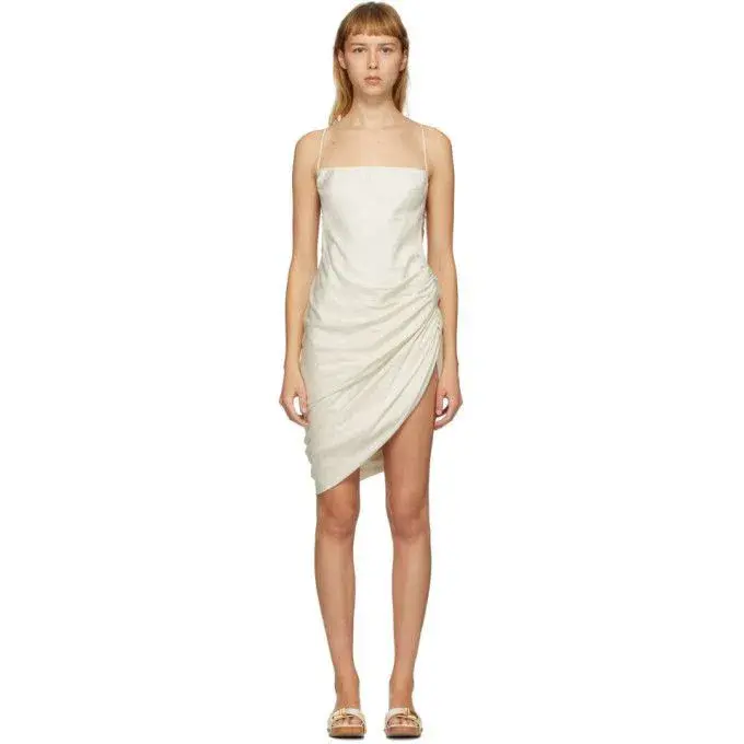 Jacquemus La Robe Saudade Dress Off White Size 38 - Image 1